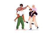 Happy friends groups, friendship set, a Person Illustration by PaperTrident (Thumbnail 4 of 5)