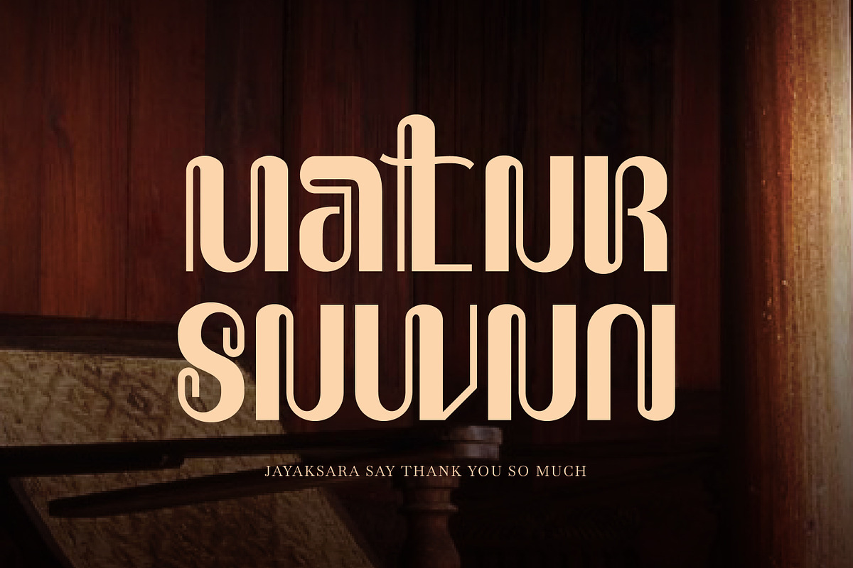 Jayaksara - Javanese Display Font, a Sans Serif Font by Flawless And Co (Photo 10 of 10)