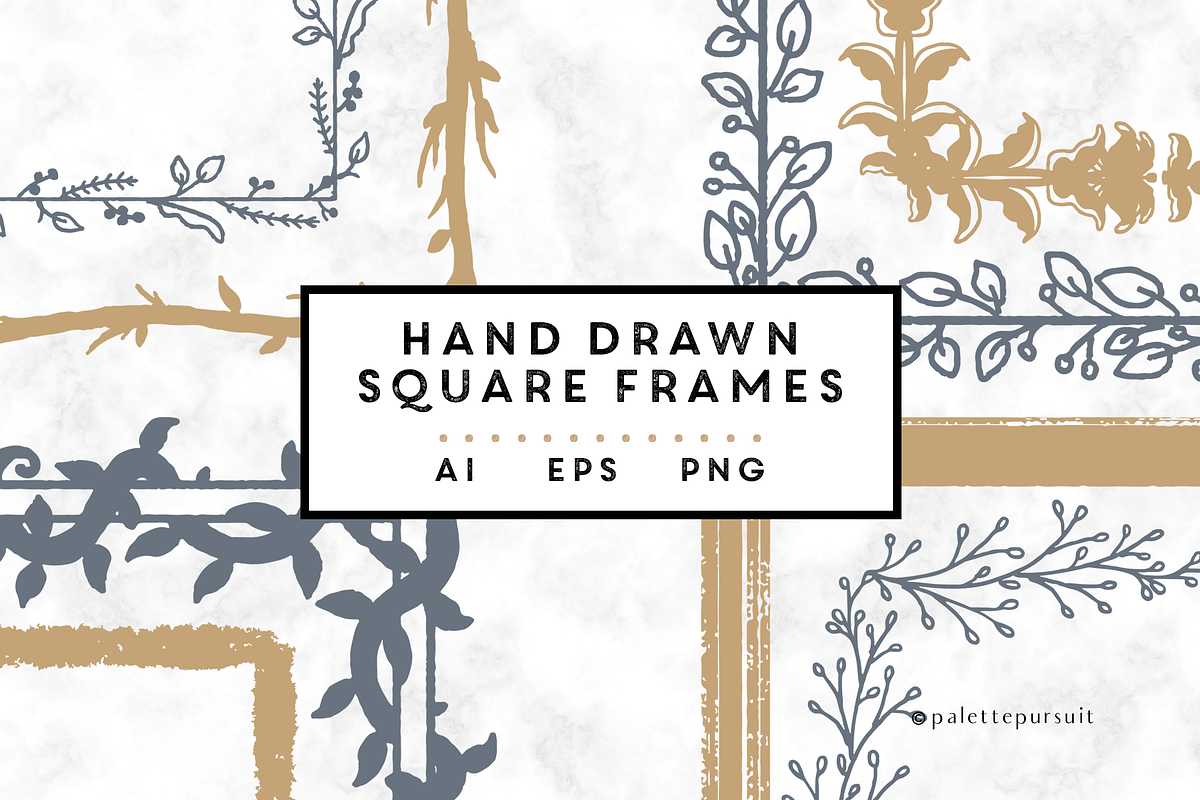 Vector/PNG textured square frames, an Object Graphic by Palette Pursuit (Photo 1 of 5)