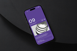 Dark Wood iPhone Pro Mockup LUX-09