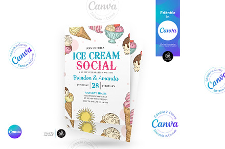 Ice Cream Social Flyer