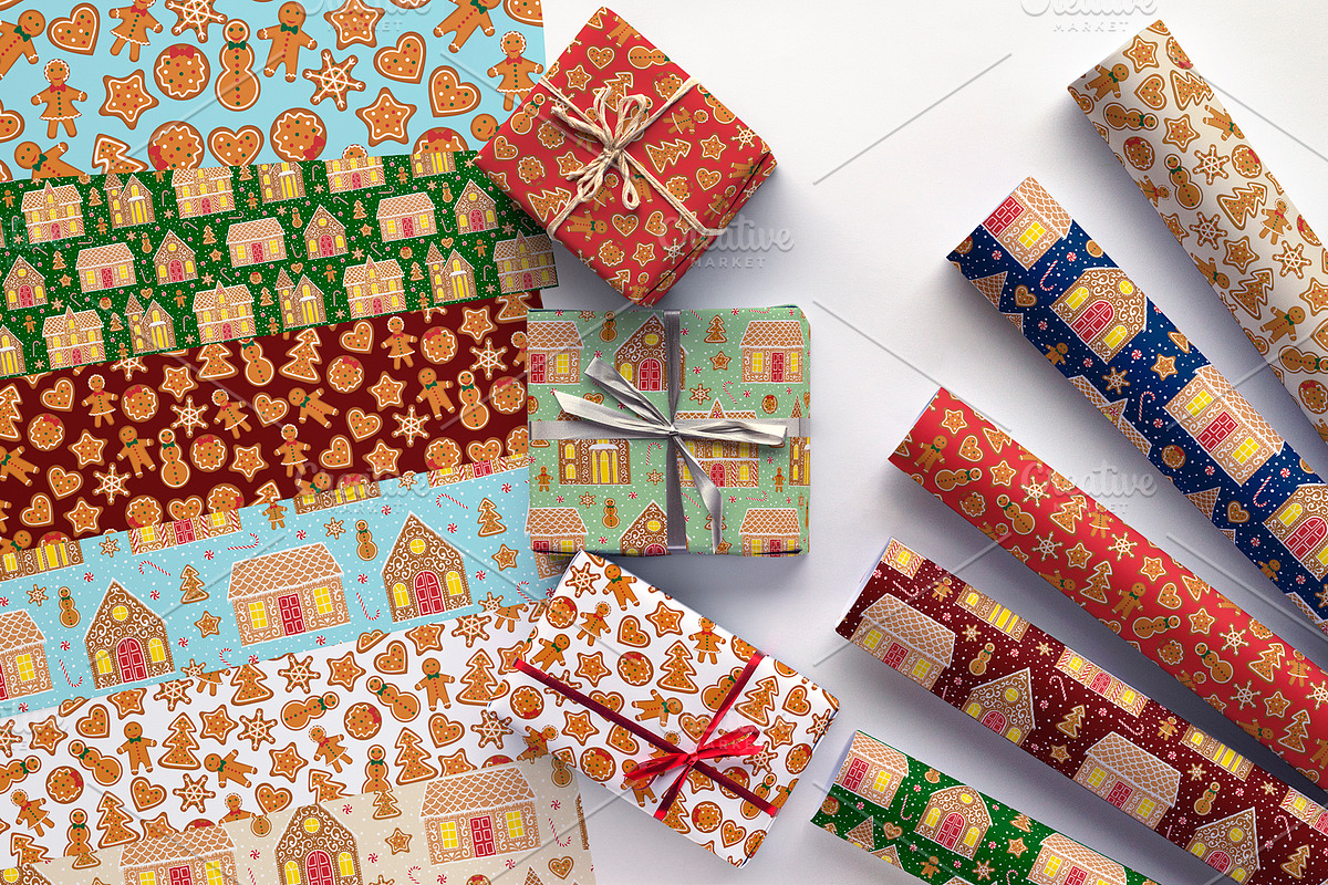 Gingerbread Town (cliparts&patterns), a Decorative Illustration by Sveta Aho (Photo 6 of 6)