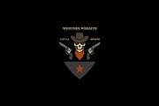Cowboy Skull Badge Logo Set, a Branding & Logo Template by Artnivora.Std (Thumbnail 2 of 6)