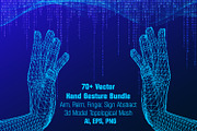 70+ Vector Hand Gesture Bundle, an Object Illustration by Kseniya-Omega (Thumbnail 1 of 6)