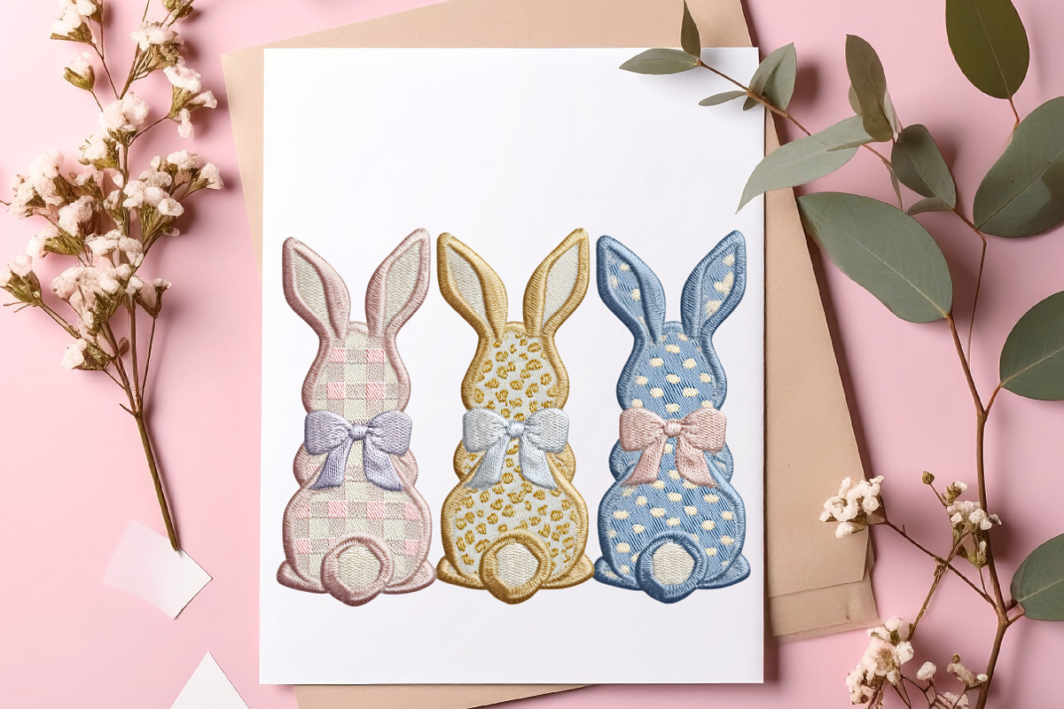 Patchwork Easter Png Yarn Easter Bun, an Illustration by SinaCreation (Photo 6 of 7)