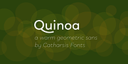 Quinoa, a Sans Serif Font by Catharsis Fonts (Thumbnail 15 of 16)