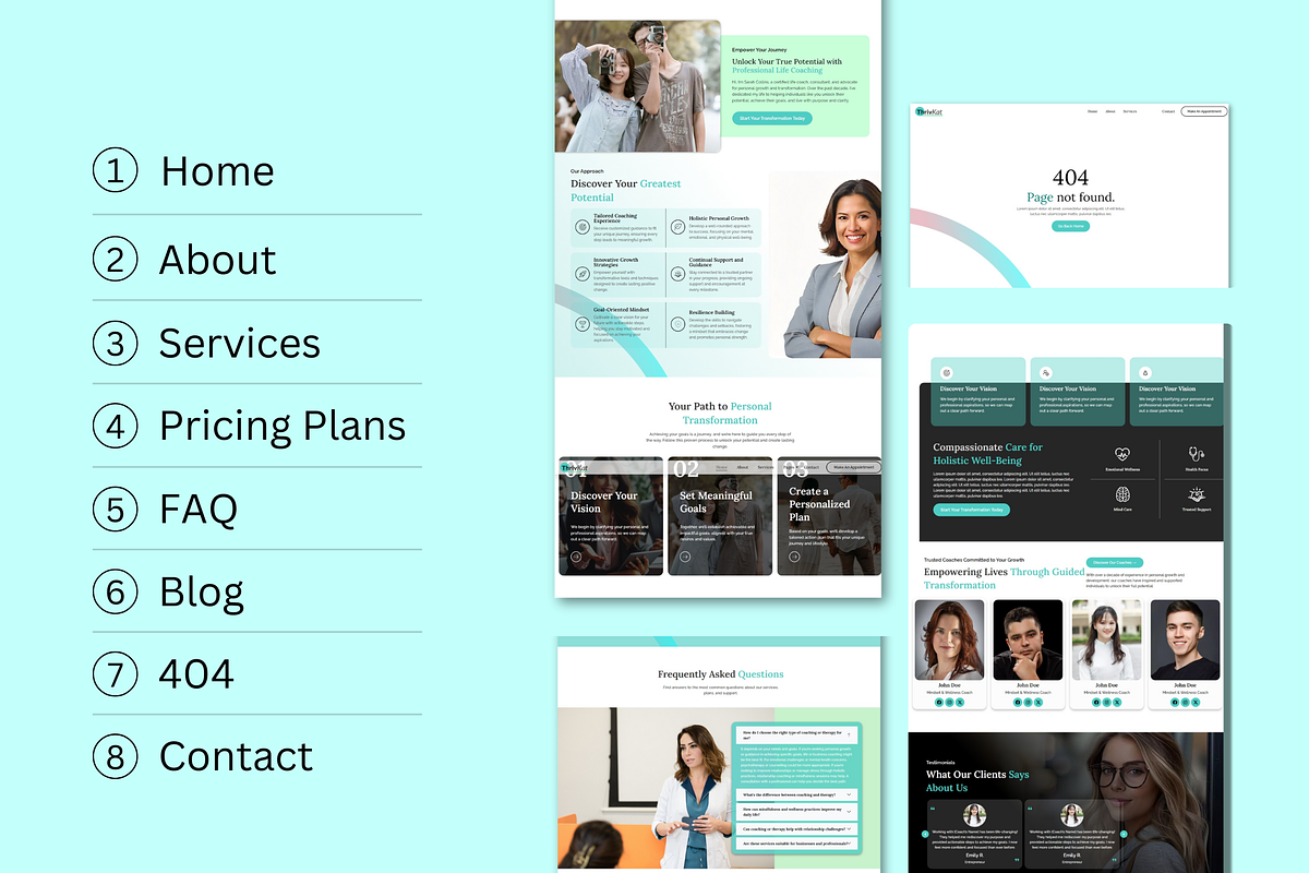 ThrivKat – Life Coach Template, a WordPress Template by AwaisTheTechie (Photo 3 of 10)
