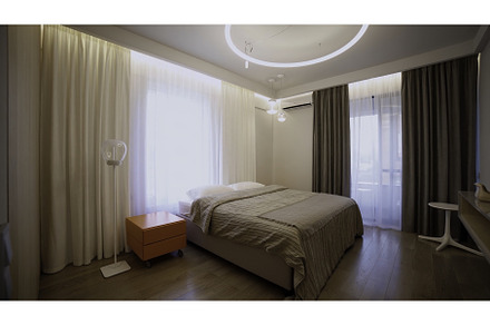 Beautiful modern empty hotel room, an Architecture Photo by Media Whale Stock