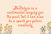 Evalyos Retro Font, a Script Font by madeDeduk (Thumbnail 6 of 8)