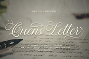 Quens Letter Script, a Script Font by Suza Studio (Thumbnail 1 of 13)