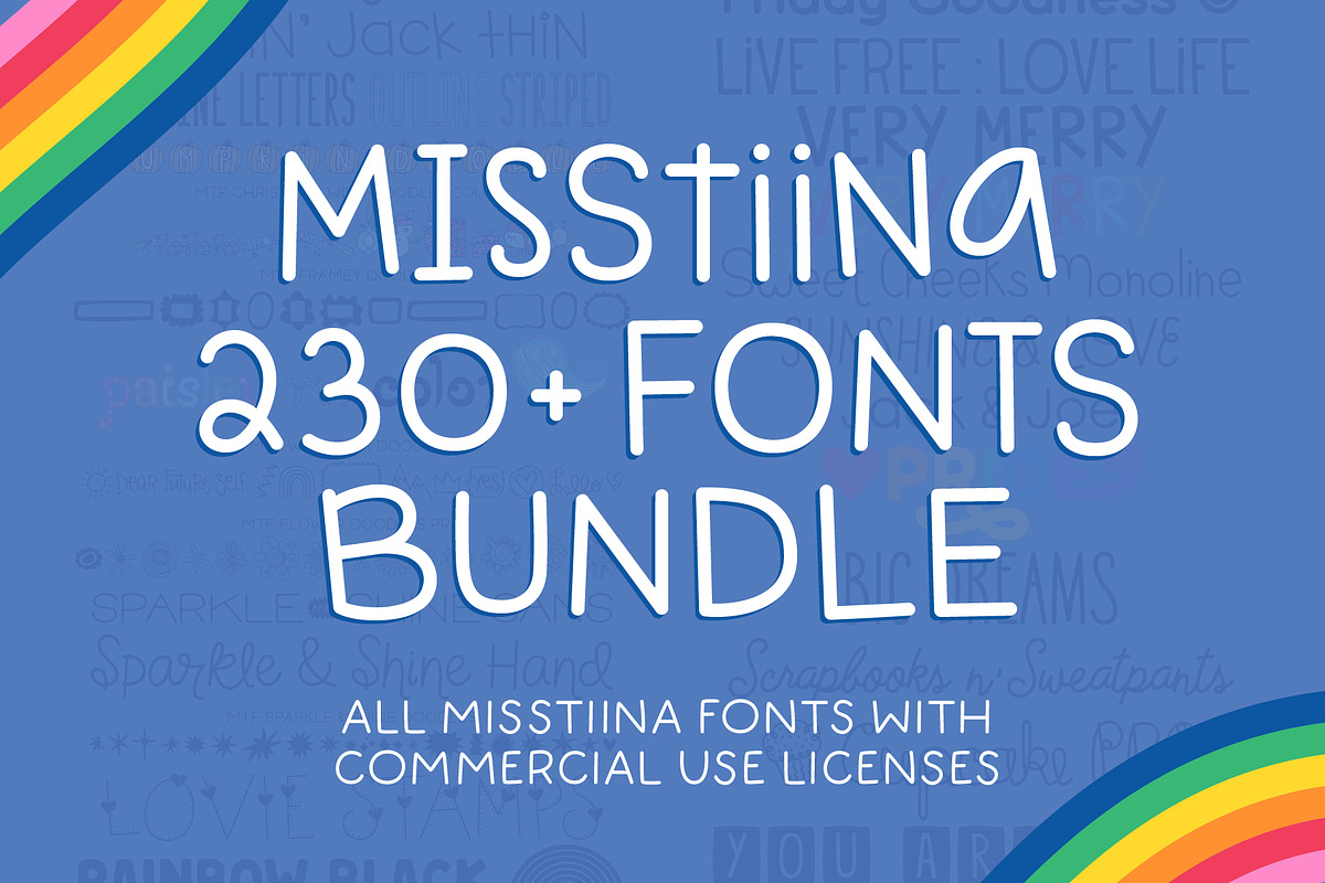 Miss Tiina Fonts - Font Bundle, a Handwritten Font by Miss Tiina (Photo 1 of 7)