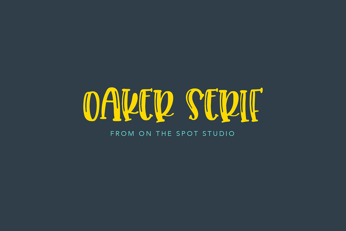 Oaker Serif