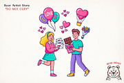 Valentine Love & Coffee Illustration, an Illustration by GlitterCraft (Thumbnail 38 of 41)
