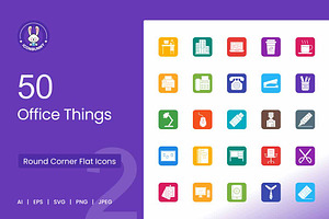Office Things Icon, an Icon by IconBunny