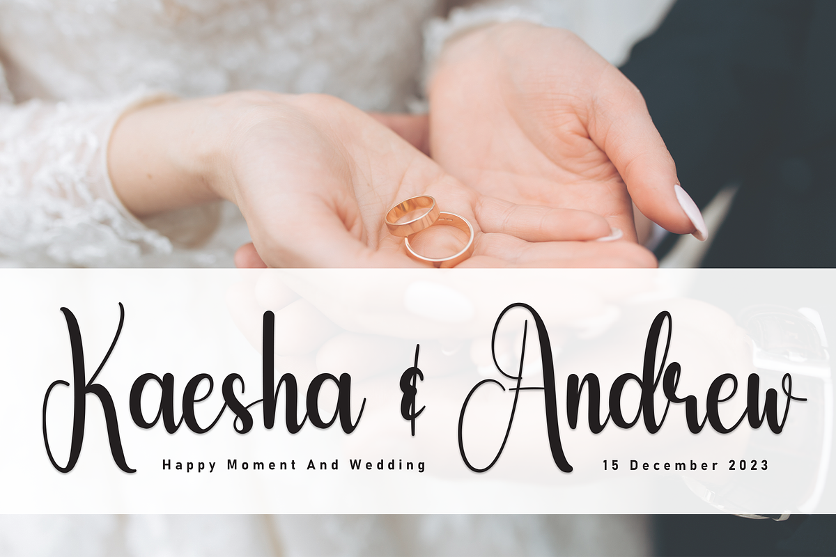 Glittering | Script Font, a Handwritten Font by Scratchones (Photo 4 of 9)
