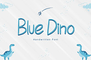 Blue Dino - Handwritten Font, a Handwritten Font by alifryanzulfikar (Thumbnail 1 of 7)