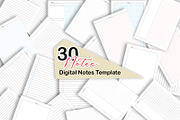 Digital Notes Template, a Print Template by As Studio (Thumbnail 1 of 4)