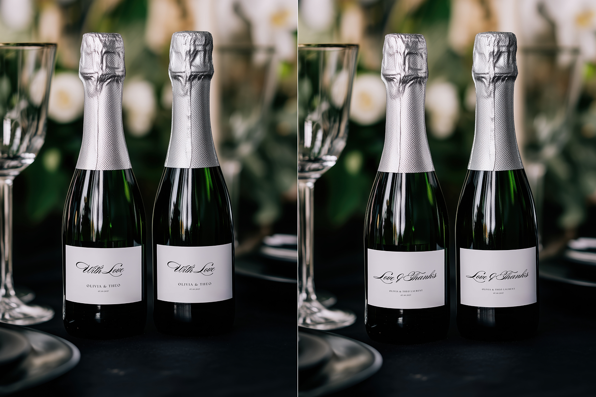 Label Mockup Mini Champagne Bottle, a Product Mockup by Serenefeeling (Photo 2 of 6)