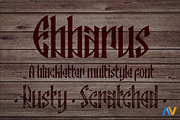 Ebbarus, a Blackletter Font by Wakoletras (Thumbnail 1 of 3)