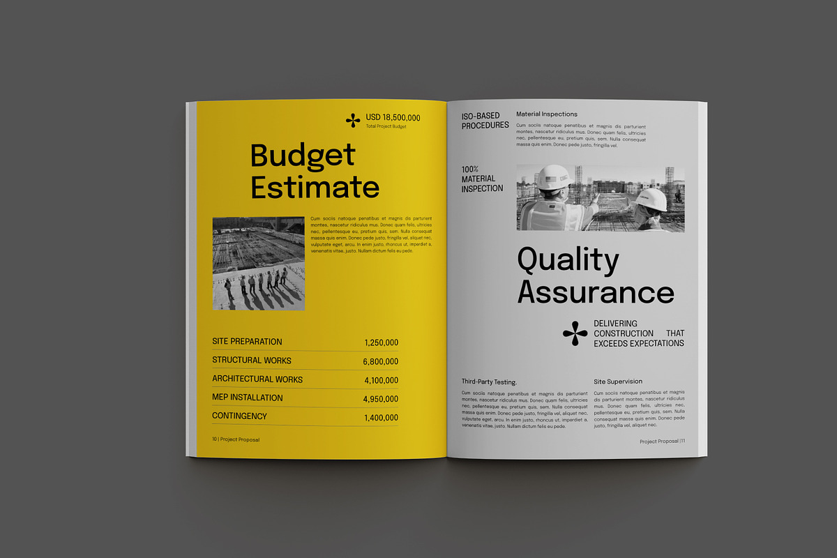 Yellow Construction Project Proposal, a Brochure Template by Neermana (Photo 7 of 11)