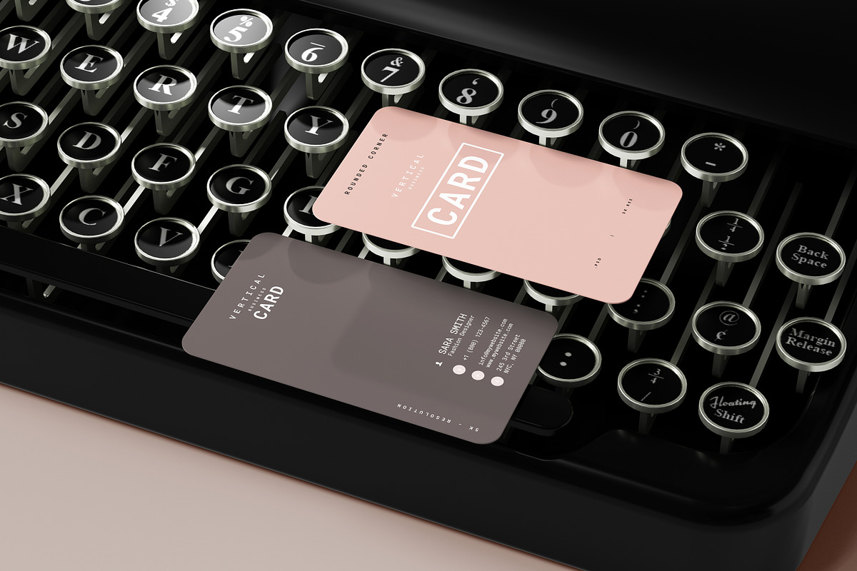 Vertical Business Card Mockups, a Print Template by pmvch (Photo 11 of 20)