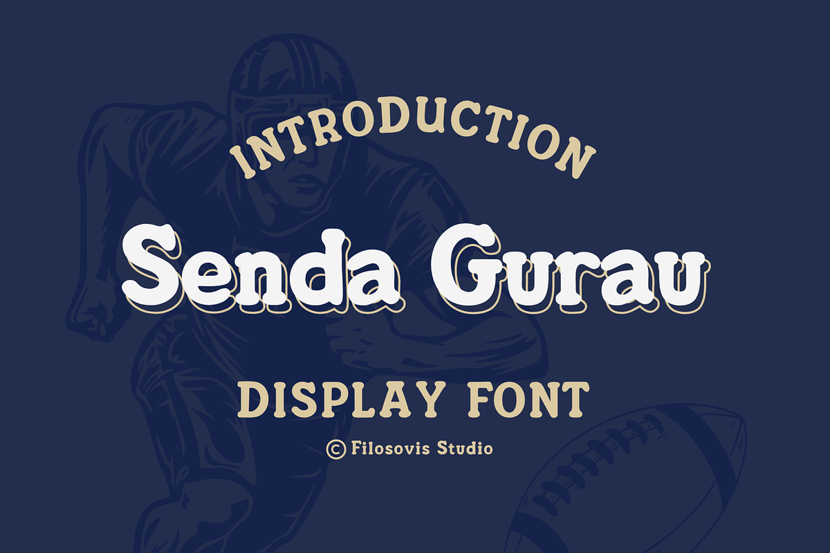 Senda Gurau | Display Font, a Symbol Font by filosovis (Photo 1 of 5)