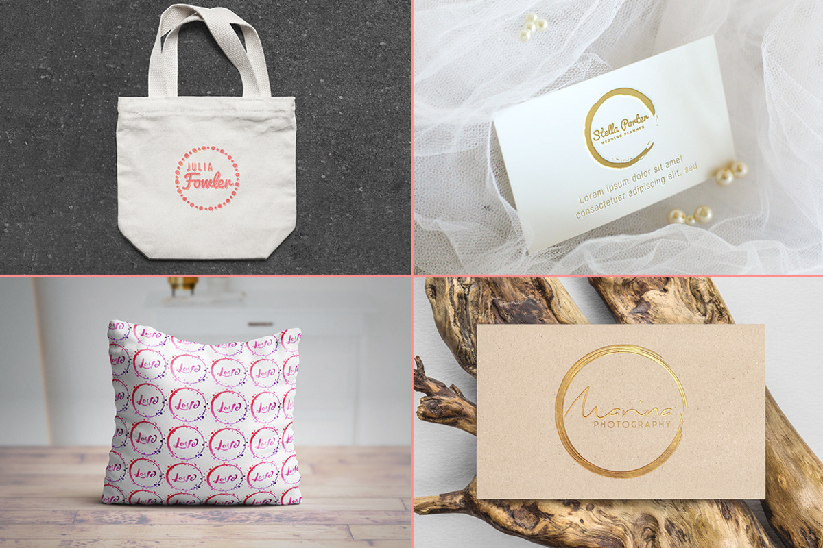 Feminine Logo Creator Kit - Circle, a Branding & Logo Template by Pulp Creative Studios (Photo 5 of 10)