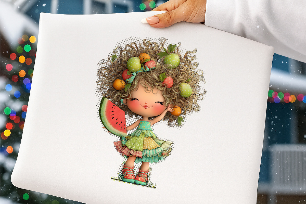 Whimsical Summer Watermelon Girls Cl, an Illustration by Digital Artistic99 (Photo 4 of 10)