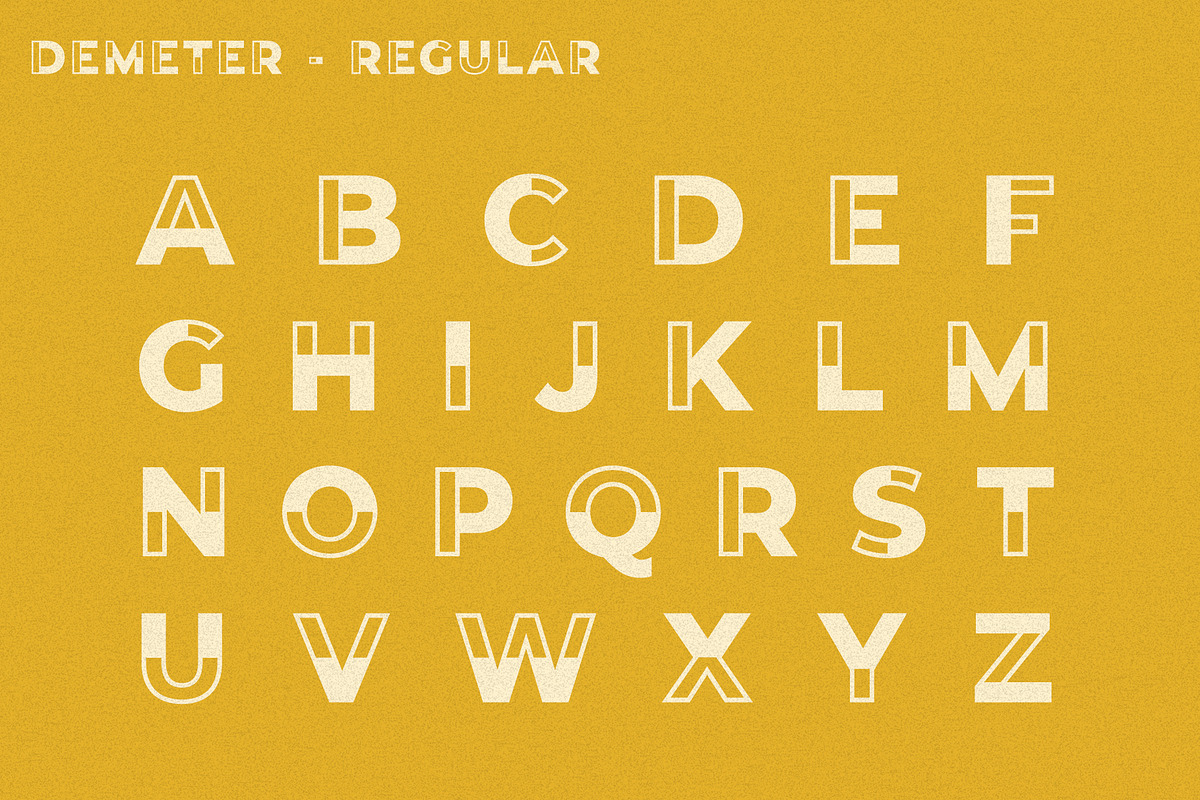 Demeter // A Fun Display Font preview 7