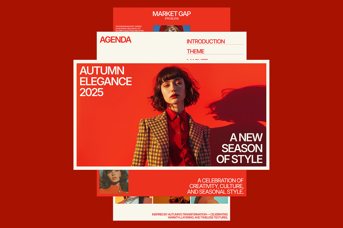 Autumn Fashion Pitch Deck Template, a Presentation Template by Supanium Studio (Photo 3 of 4)