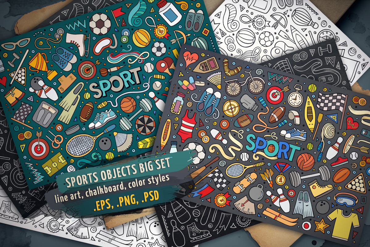 Gigantic Objects Bundle/ Part 3, an Object Graphic by BALABOLKA (Photo 2 of 21)
