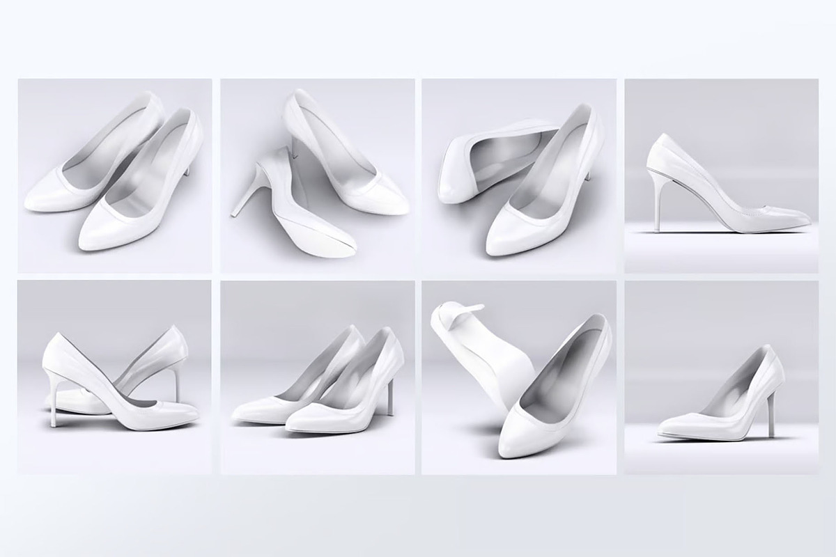 Heeled Shoes Mock-Up, an Advertising Mockup by Se٧enStudio (Photo 10 of 10)