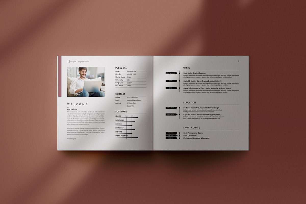 Graphic Design Portfolio, a Brochure Template by adekfotografia (Photo 2 of 14)