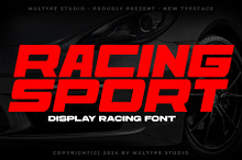 Racing Sport Display Typeface