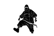 Hooded Street Ninja Silhouette, a Graphic by Gfx_Store (Thumbnail 10 of 10)