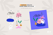 Cats & Spaces | 100% hand drawn, an Animal Illustration by Olia (Thumbnail 12 of 12)