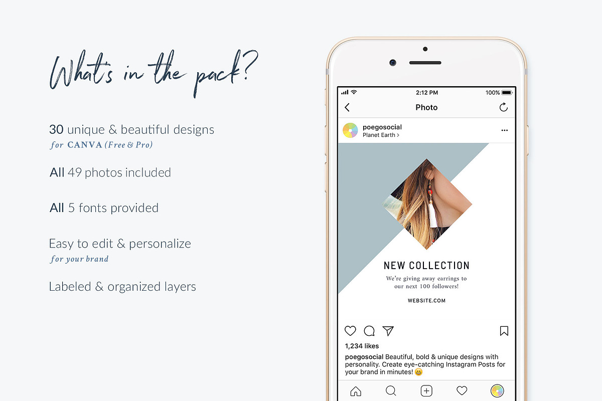 Instagram Posts Mountains | CANVA, a Social Media Template by Poego Social (Photo 2 of 8)