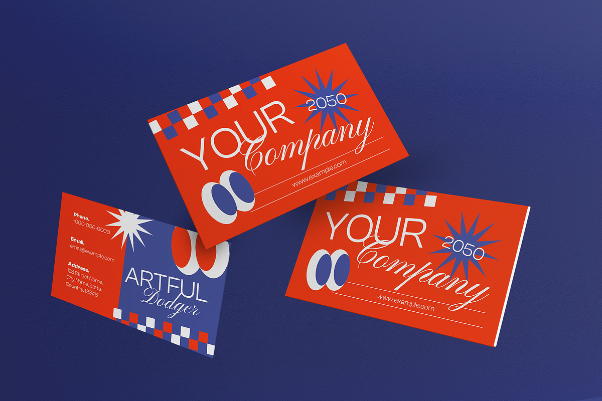 Orange Minimalism Business Card, a Business Card Template by graphicook (Photo 1 of 3)
