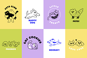 Pets and mascots, vector elements, a Graphic by venimo (Thumbnail 5 of 13)