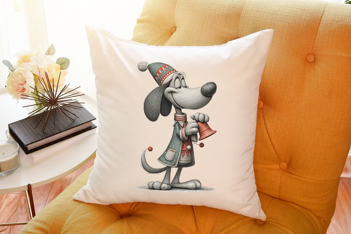 Quirky Christmas Dogs Clipart, an Illustration by Sublimation Artist (Photo 6 of 6)