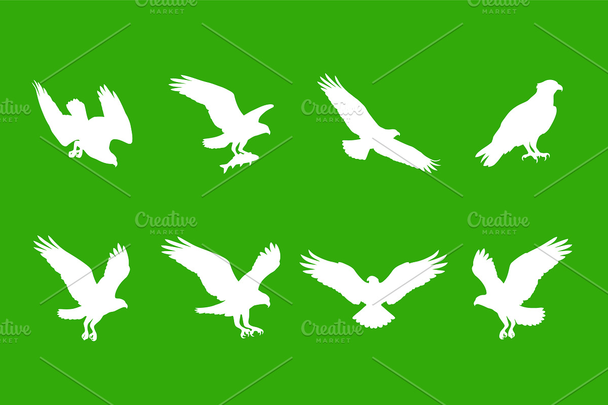 Eagle Silhouette Vector Flying, an Object Graphic by Artonix (Photo 2 of 3)