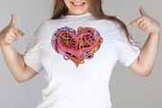 Hearts zentangle 2, a Decorative Illustration by Watercolor fantasy (Thumbnail 2 of 8)