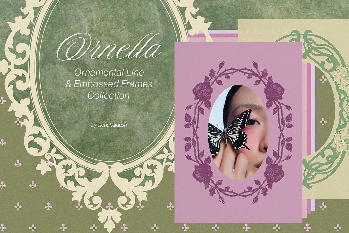 Ornella Ornamental & Embossed Frames, an Object Graphic by alonahaidash (Photo 1 of 19)