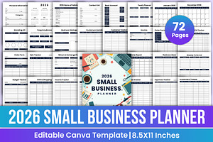 2026 Small Business Planner Bundle, a Stationery Template by Mustafiz