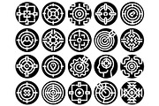 Target goals icons set aiming focus, an Object Graphic by pikepicture (Thumbnail 2 of 3)