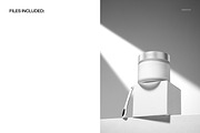 Cream Jar with Spatula Mockup, a Packaging Mockup by creatsy5 (Thumbnail 2 of 5)