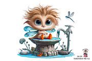 Funny Dragonfly PNG Bundle, a Graphic by Clipart Bloom (Thumbnail 3 of 14)