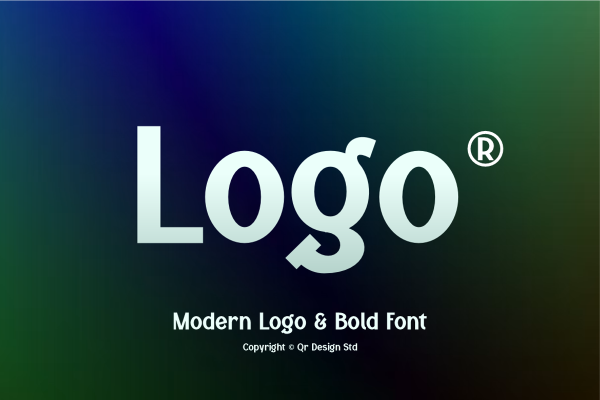 Gegaty - Logo Bold Font, a Sans Serif Font by QR Design Studio (Photo 2 of 14)