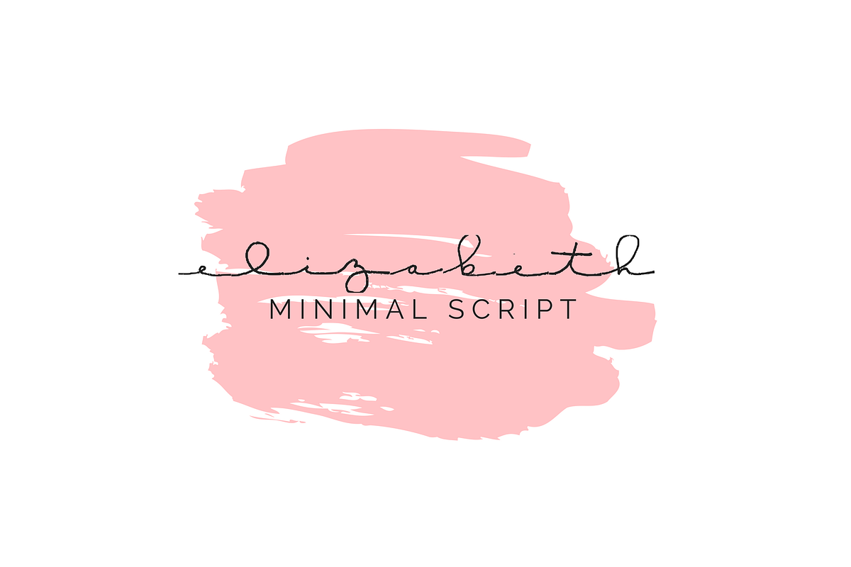 Elizabeth Minimal Font, a Script Font by ElizabethJournals (Photo 1 of 2)