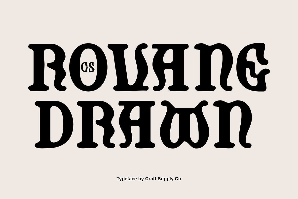 CS Rovane Drawn, a Serif Font by Craft Supply Co. (Photo 1 of 8)